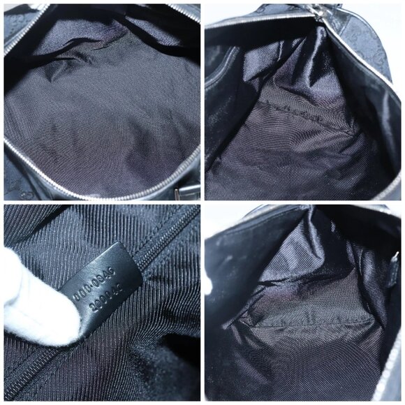 GUCCI GG Canvas Hand Bag Black Silver 000 0846 - Picture 15 of 16